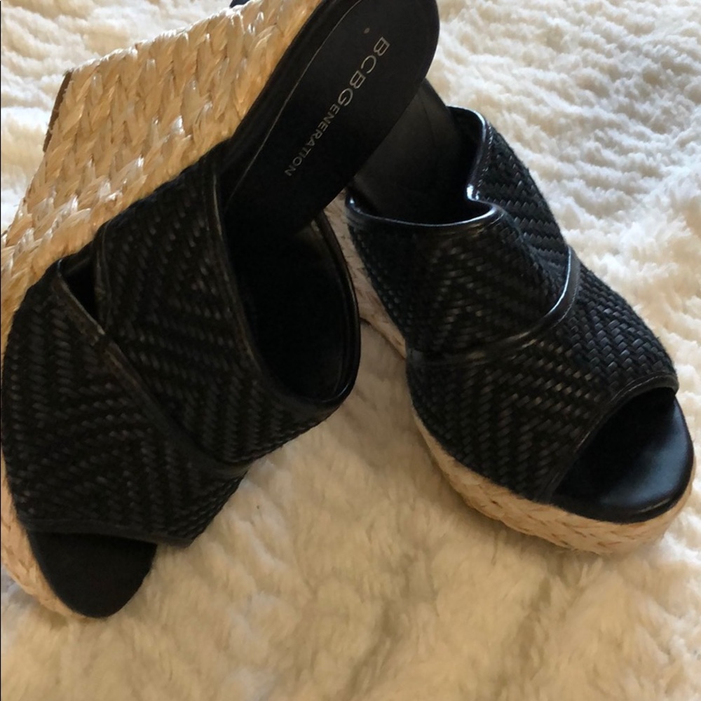 BCBG wedge sandals
